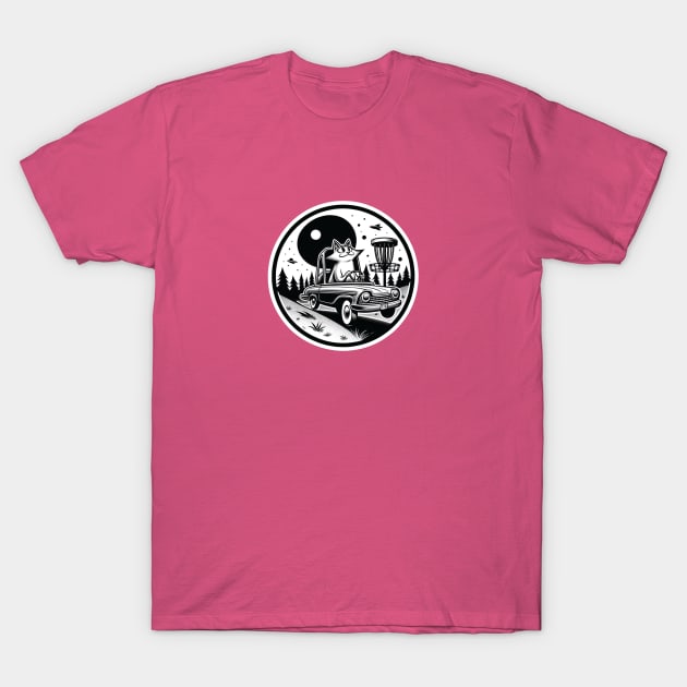 Fur-ocious Driver Disc Golf T-Shirt – Toonces Takes the Course T-Shirt by HumorbyBrian